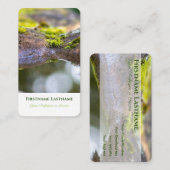 Elegante 100% natuurlijke biologische groene tuinv visitekaartje (Voorkant / Achterkant)