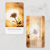 Elegante 100% natuurlijke organische gouden roos s visitekaartje (Voorkant / Achterkant)