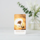 Elegante 100% natuurlijke organische gouden roos s visitekaartje (Staand voorkant)