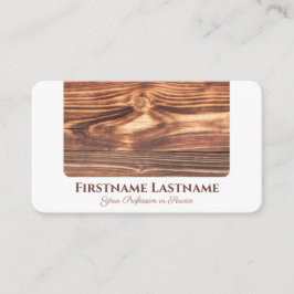 Elegante 100% natuurlijke organische houten stijl visitekaartje
