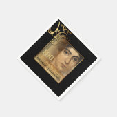 Elegante 100e verjaardag fotopapier servetten (Hoek)