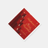 Elegante 100ste verjaardag kaarsen met sprankeling servet (Hoek)