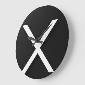 Elegante 10,75" ronde acryl wandklok (Hoek)