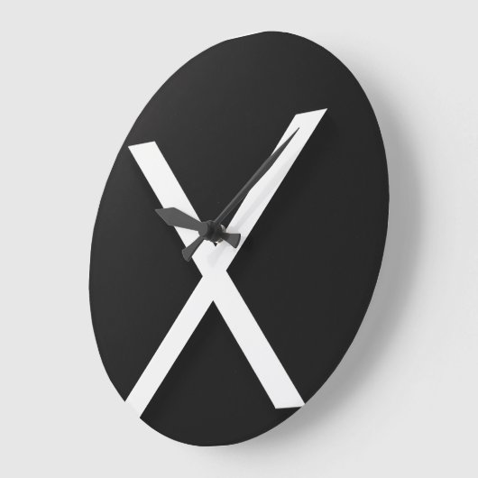 Elegante 10,75" ronde acryl wandklok (Hoek)