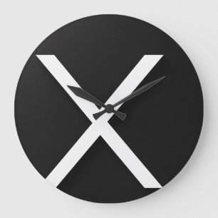 Elegante 10,75" ronde acryl wandklok