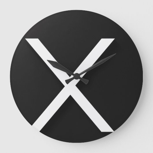 Elegante 10,75" ronde acryl wandklok (Voorkant)