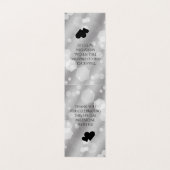 Elegante 10e Tin Bruiloft Jubileum Tafel Kaart (Binnenkant ongevouwen)