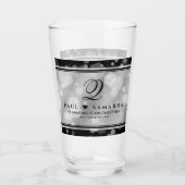 Elegante 10e Tin Huwelijksjubileum Glas (Achterkant)
