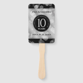 Elegante 10e tin huwelijksjubileumviering handwaaier