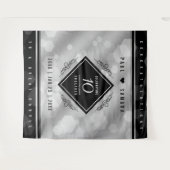 Elegante 10e tin huwelijksjubileumviering wandkleed (Voorkant (horizontaal))