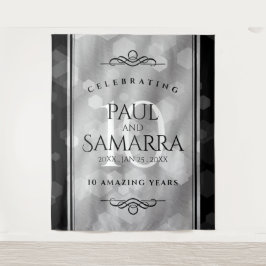 Elegante 10e tin huwelijksjubileumviering wandkleed