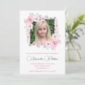 Elegante 10e verjaardag uitnodigingen Foto Boho (Staand voorkant)