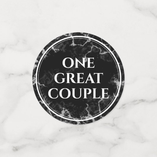 Elegante 11e 44e Turquoise Huwelijksjubileum Confetti (Kleine voorkant)