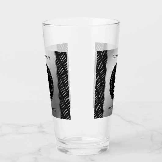 Elegante 11e stalen huwelijksjubileumviering glas (Links)