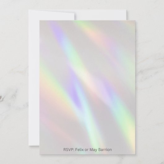 Elegante 13e verjaardag Party uitnodiging meisje (Achterkant)