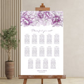 Elegante 14 Tafel Roze Bloemen Trouwstoel Grafiek Poster