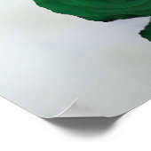 Elegante 14 tafel smaragd groen Roos zitschema Poster (Hoek)