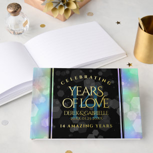 Elegante 14e Opal Huwelijksjubileumviering Gastenboek