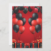 Elegante 14e verjaardag uitnodiging (Achterkant)