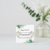 Elegante 15% korting op Succulent Floral Coupon Ka (Staand voorkant)