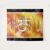 Elegante 16e bruiloftsjubileum met gouden topaas wandkleed (Voorkant (horizontaal))