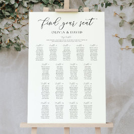 Elegante 17 Tafels Vind Je Plaats Zitplaatsindelin Poster