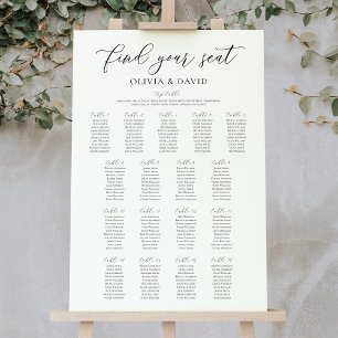 Elegante 17 Tafels Vind Je Plaats Zitplaatsindelin Poster