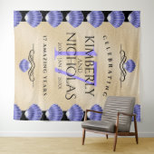 Elegante 17e Schelpen Huwelijksverjaardag Wandkleed (In Situ (horizontaal))