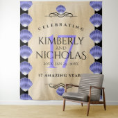 Elegante 17e Schelpen Huwelijksverjaardag Wandkleed (In situ)