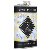 Elegante 18e Porseleinen Huwelijksverjaardag Heupfles (Rechts)