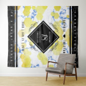 Elegante 18e Porseleinen Huwelijksverjaardag Wandkleed (In Situ (horizontaal))