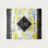 Elegante 18e Porseleinen Huwelijksverjaardag Wandkleed (Voorkant (horizontaal))