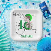 Elegante 18e verjaardag viering papieren bordje (Feest)