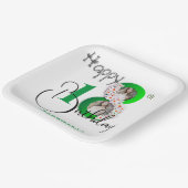 Elegante 18e verjaardag viering papieren bordje (Gebogen)