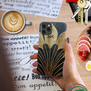 Elegante 1920's Art Deco Zwart en Goud Modern Samsung Galaxy Hoesje