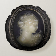 Elegante 1950's  Antiek Retro Cameo Broche