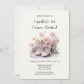Elegante 1e Ballet Dans Overweging Uitnodiging (Voorkant)