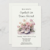 Elegante 1e Ballet Dans Overweging Uitnodiging (Voorkant / Achterkant)