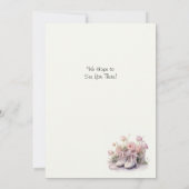 Elegante 1e balletuitvoering uitnodiging (Achterkant)