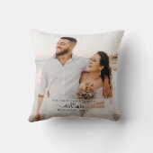 Elegante 1e kerst getrouwd als meneer en mevrouw f kussen (Achterkant)