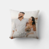 Elegante 1e kerst getrouwd als meneer en mevrouw f kussen (Voorkant)