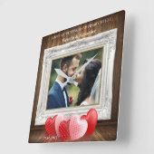 Elegante 1e trouwjubileum foto klok (Hoek)