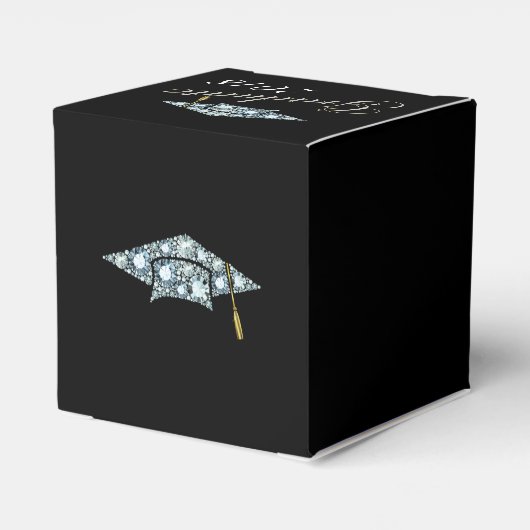Elegante 2018 Diamond Graduation Cap Bedankdoosjes (Achterkant)