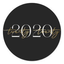 Elegante 2020 Afstudeersticker