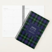 Elegante 2025 Plaid Tartan Clan MacKenzie Rustic Planner (Display)