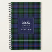 Elegante 2025 Plaid Tartan Clan MacKenzie Rustic Planner (Voorkant)