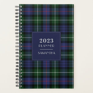 Elegante 2025 Plaid Tartan Clan MacKenzie Rustic Planner