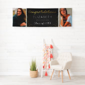 Elegante 2025-twee diploma fotobanner spandoek (Insitu)