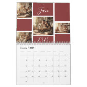 Elegante 2026 gezinsfotokalender kalender (Jan 2027)