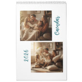 Elegante 2026 gezinsfotokalender kalender (Hoes)